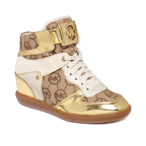 michael kors nikko high top trainers|michael kors trainers for women.